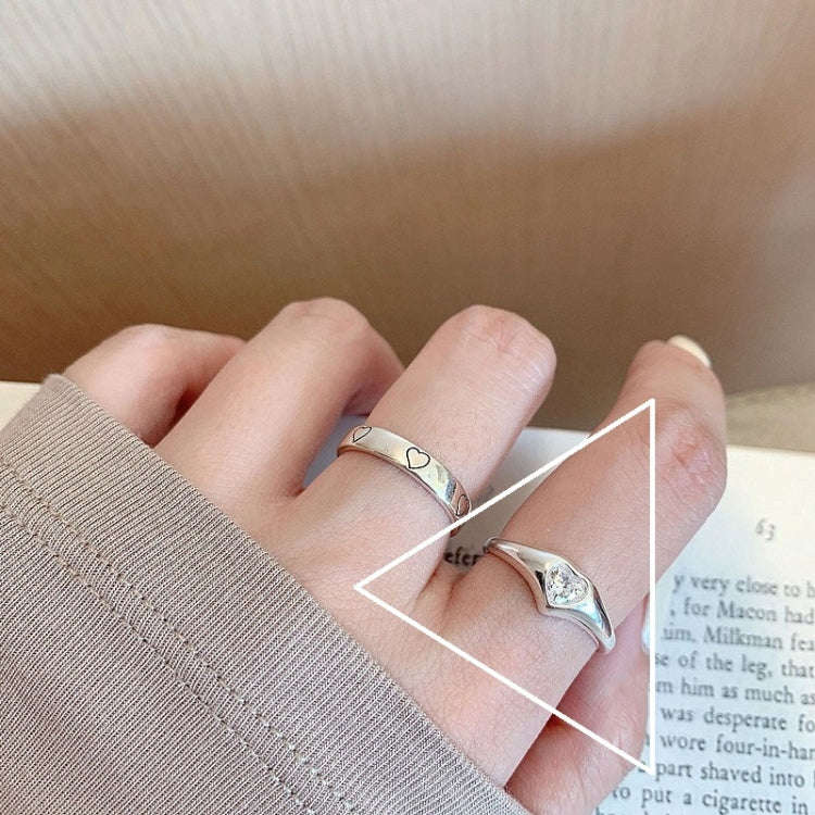 S925 Sterling Silver Vintage Ring Chain Jewelry, Color: J2943