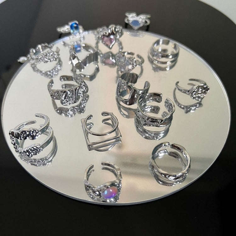 S925 Sterling Silver Vintage Ring Chain Jewelry, Color: J2943