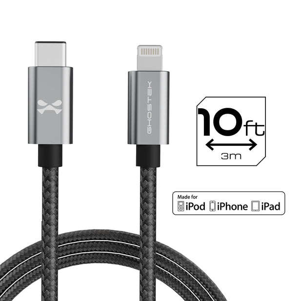Ghostek USB-C to Lightning Fast Charging Braided Cable