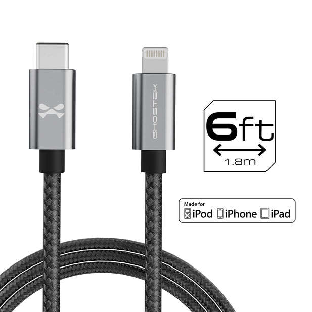Ghostek USB-C to Lightning Fast Charging Braided Cable