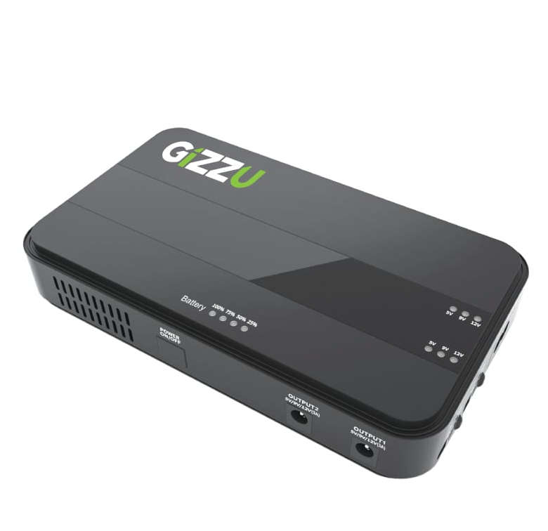 GIZZU 36W 32Wh 8800mAh Mini Dual DC UPS Lithium