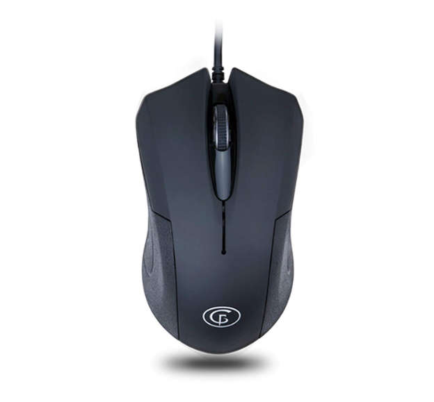 GoFreetech Wired 1000DPI Mouse  Black