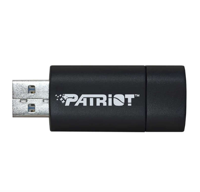 Patriot Supersonic Rage Lite 64GB USB 3.2 Gen1 Flash Drive  Black