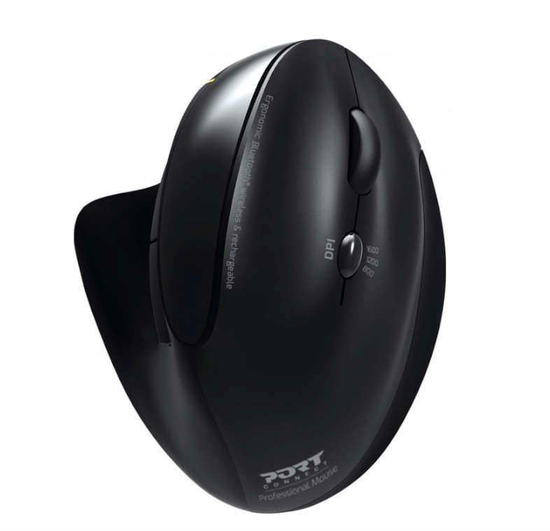 Port Connect Bluetooth Wireless Rechargeable Ergonomic Mouse