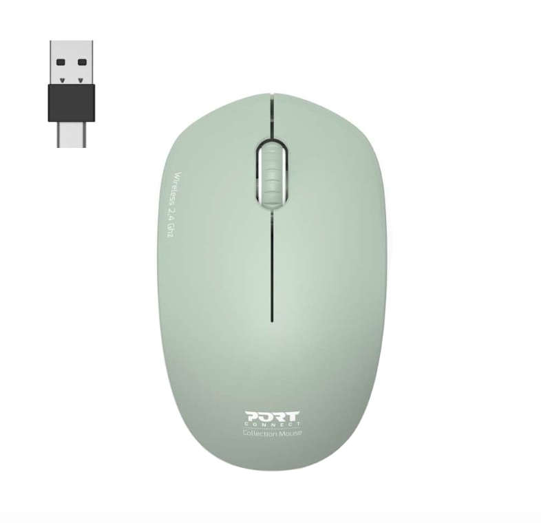 Port Connect MOUSE COLLECTION II WIRELESS Olive