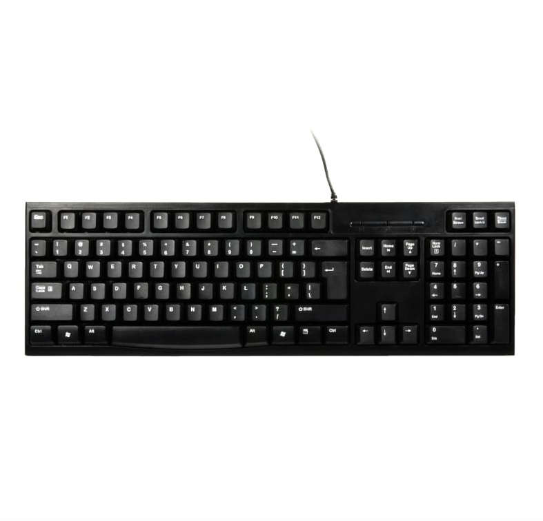Port Connect Office Budget Wired Keyboard-Black