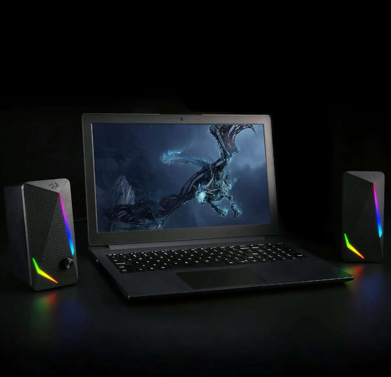 Redragon 2 Satellite RGB Gaming Speakers Waltz  Black