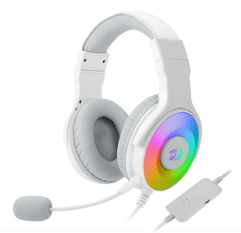 Redragon Over Ear Pandora Gaming Headset  White