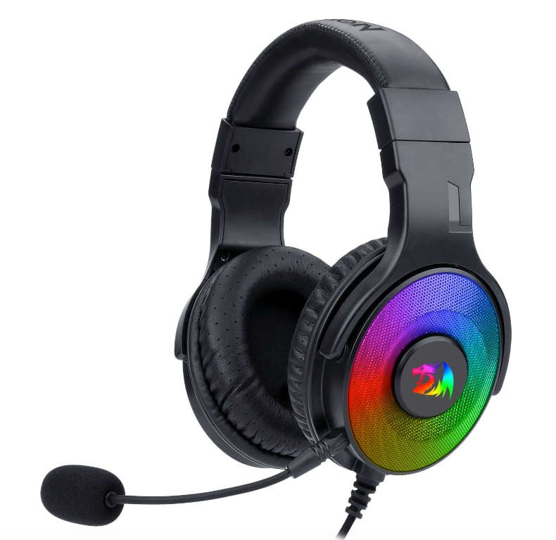 REDRAGON Over Ear PANDORA USB Aux RGB Gaming Headset  Black