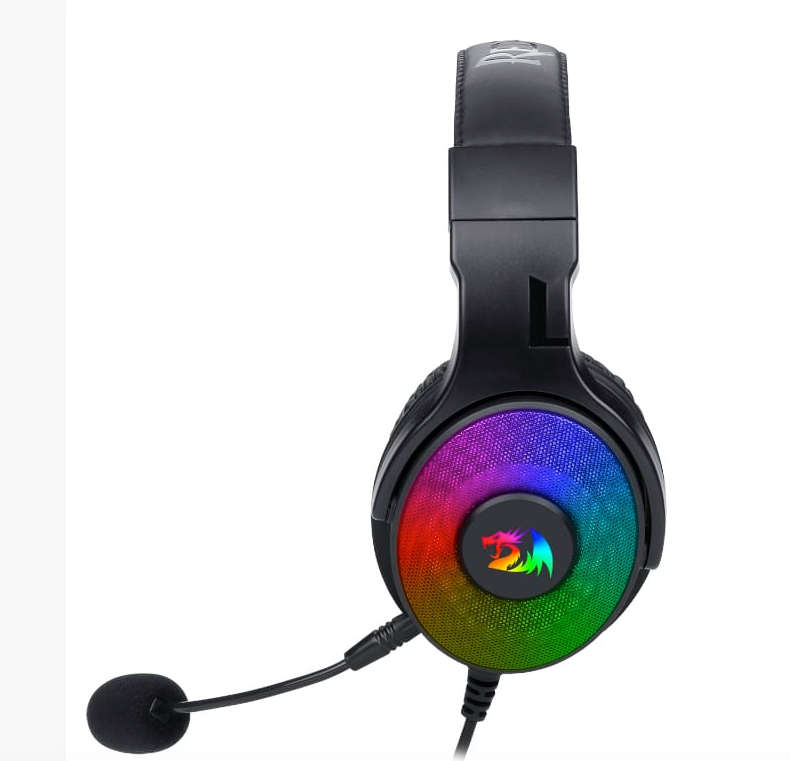 REDRAGON Over Ear PANDORA USB Aux RGB Gaming Headset  Black