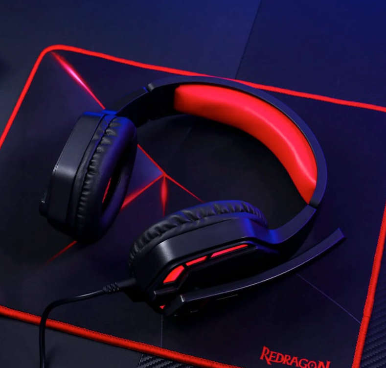 Redragon Over Ear Themis Aux Gaming Headset  Black
