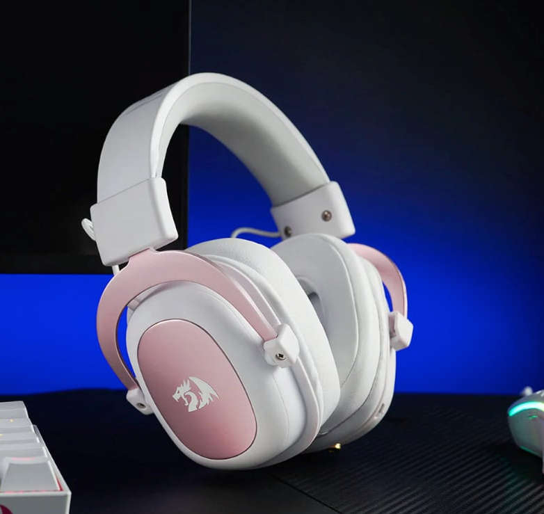 Redragon Over Ear Zeus 2 USB Wired Gaming Headset  White