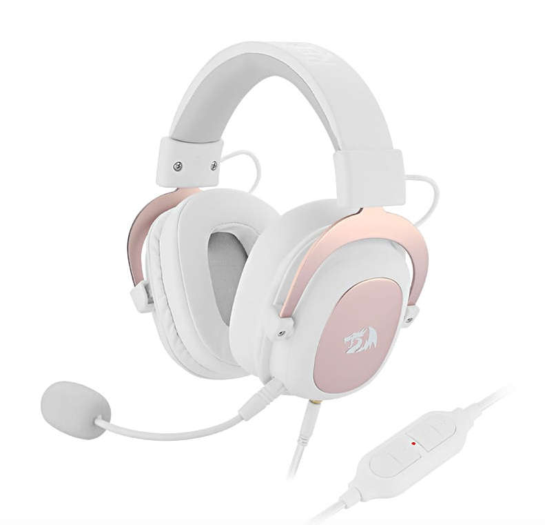 Redragon Over Ear Zeus 2 USB Wired Gaming Headset  White