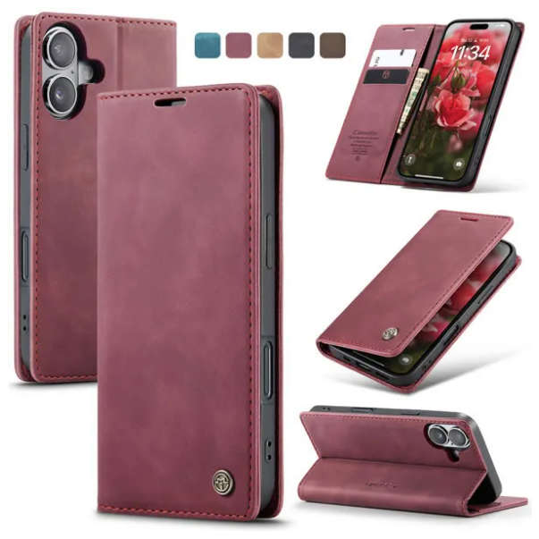 Caseme Flip Wallet Cover Compatible With iPhone 16