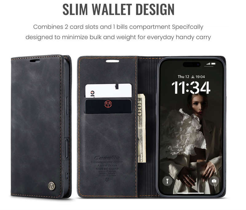 Caseme Flip Cover Compatibile With iPhone 16 Pro