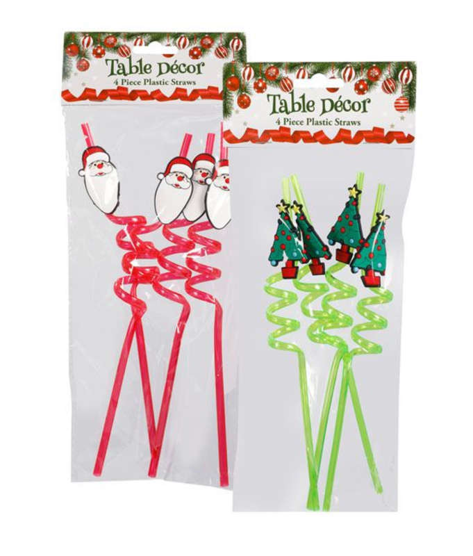 Christmas Straws - 8 Straws