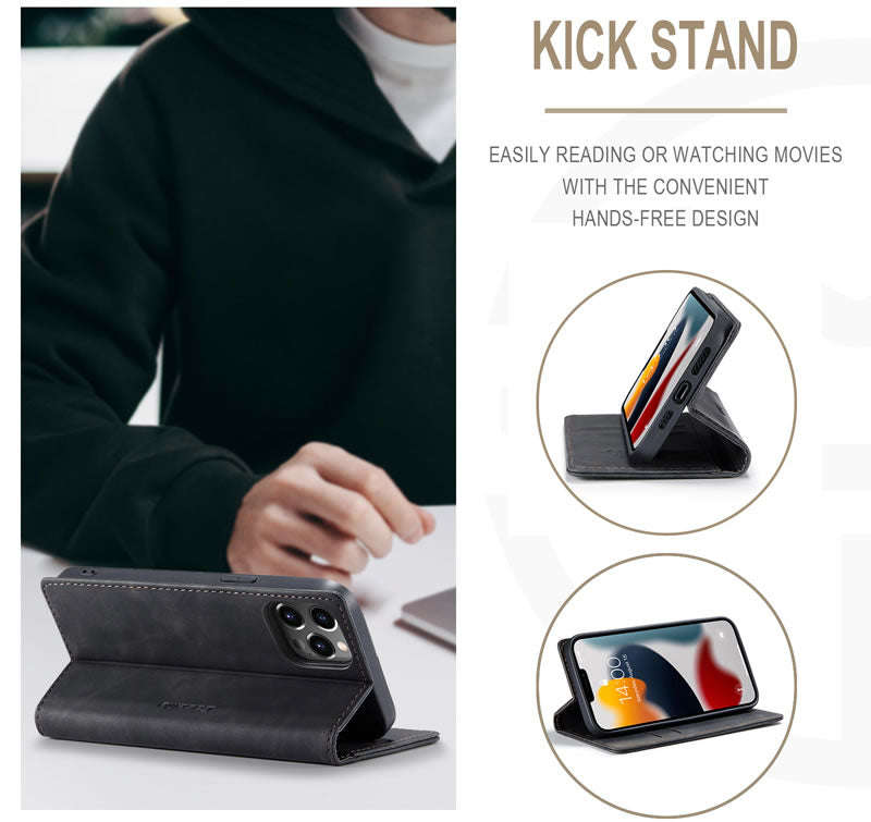 CaseMe iPhone 13 Pro Max Flip Wallet Case