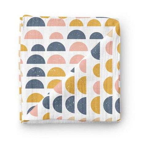 JenJen's Bamboo & Cotton Swaddle Blanket -Half Circles