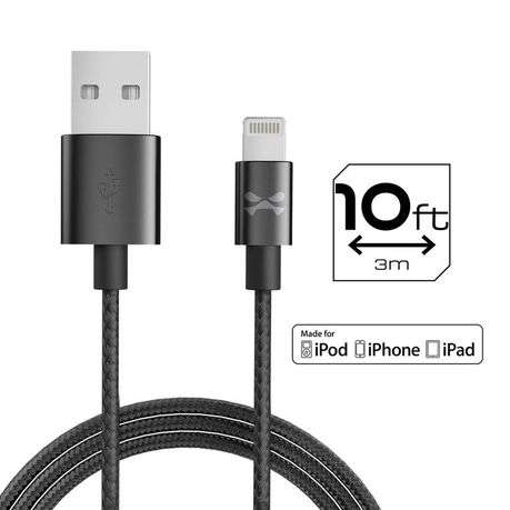 Ghostek Lightning 3m Fast Charging Braided Cable