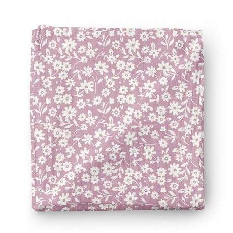 JenJen's Bamboo & Cotton Swaddle Blanket - Pink Flower
