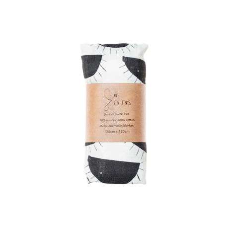 Jen Jens Bamboo & Cotton Swaddle Blanket - Hedgehog