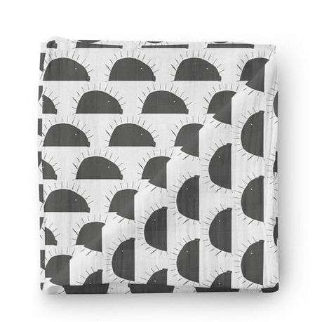 Jen Jens Bamboo & Cotton Swaddle Blanket - Hedgehog