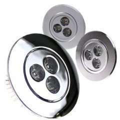 3w LED Downlight and Ceiling fitting (220V)  (Pack of 5 Downlights)