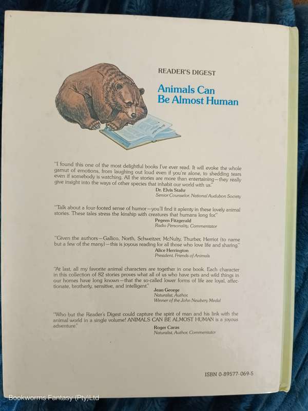 Animals Can Be Almost Human by Alma E. Guinness (Editor)