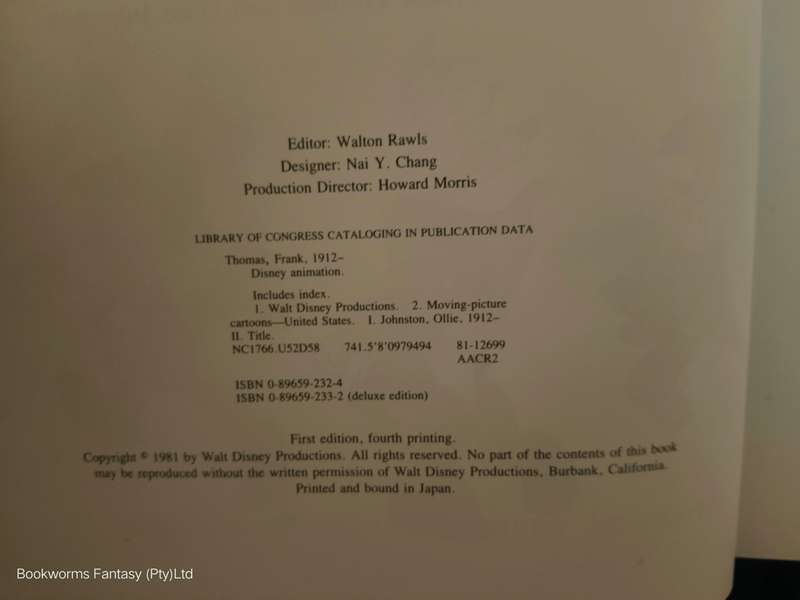 Disney Animation by Frank Thomas & Ollie Johnston