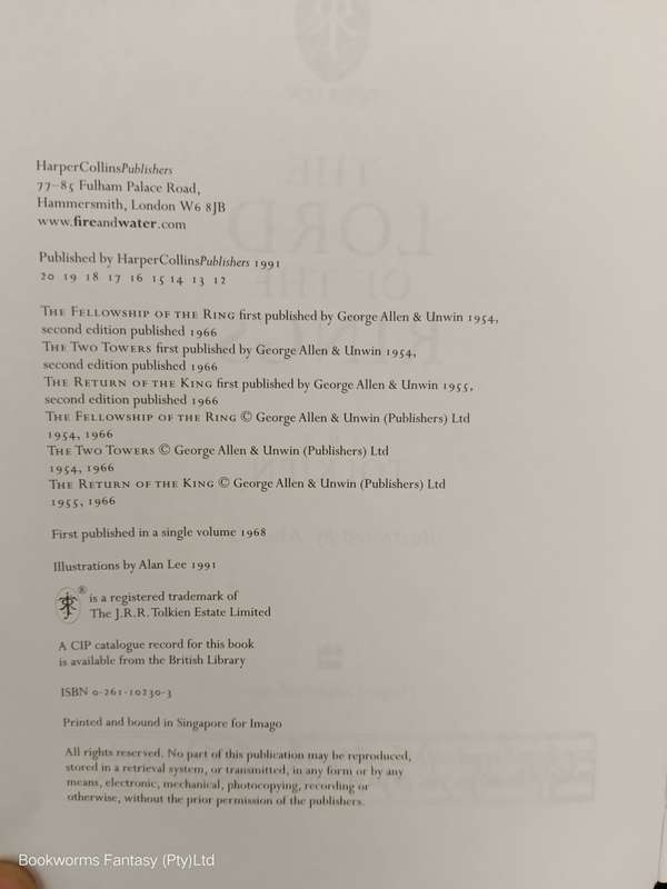 The Lord of the Rings by J.R.R. Tolkien