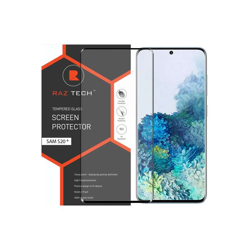Raz Tech Full Cover Tempered Glass for Samsung Galaxy S20 Plus