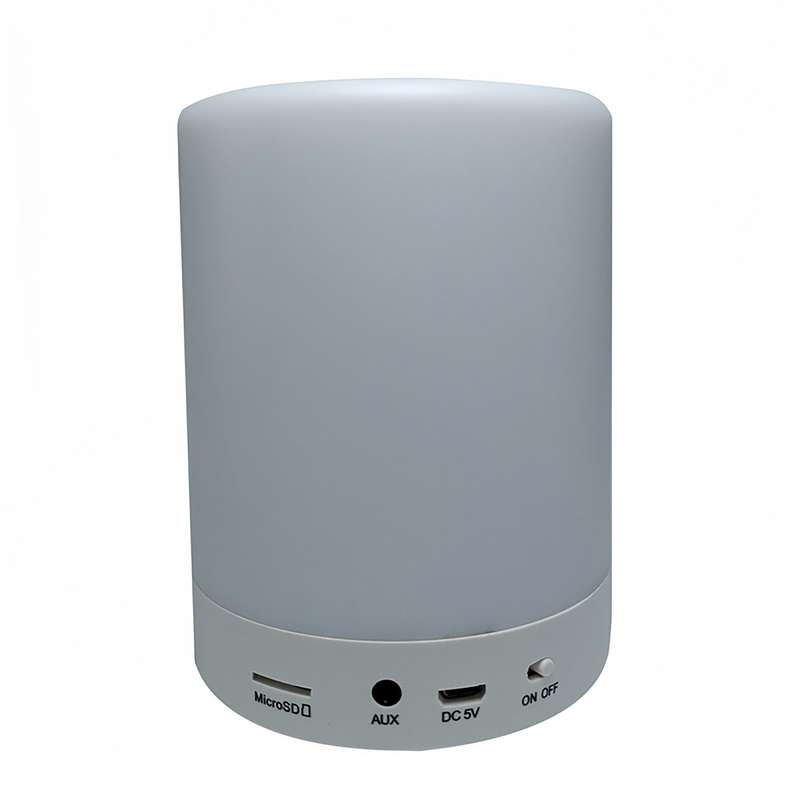 Portable Outdoor Wireless Speaker Touch Lamp Speaker - White