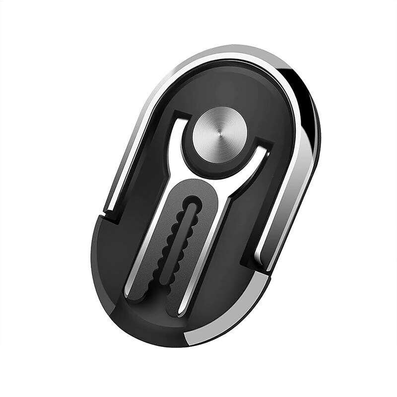 Car Phone Bracket Replacement Magnetic 360 rotation Car Ring holder - Black