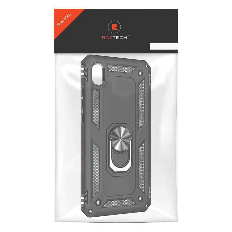 Raz Tech Shockproof Armor Stand Case Huawei Y5 (2019) (AMN-LX9) - Black
