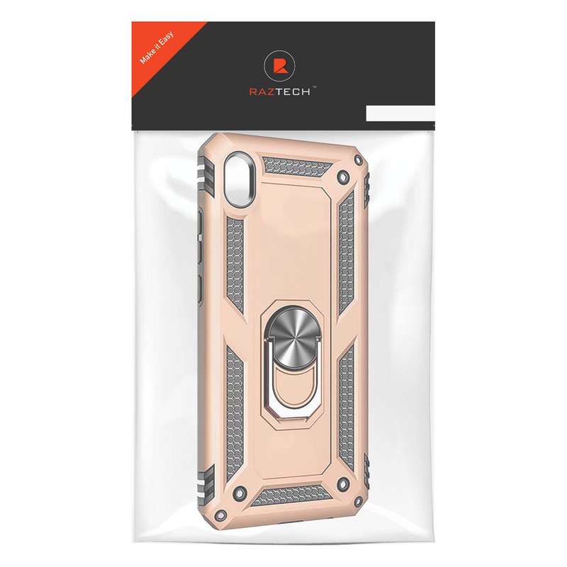 Raz Tech Shockproof Armor Stand Case Huawei Y5 (2019) (AMN-LX9) - Black