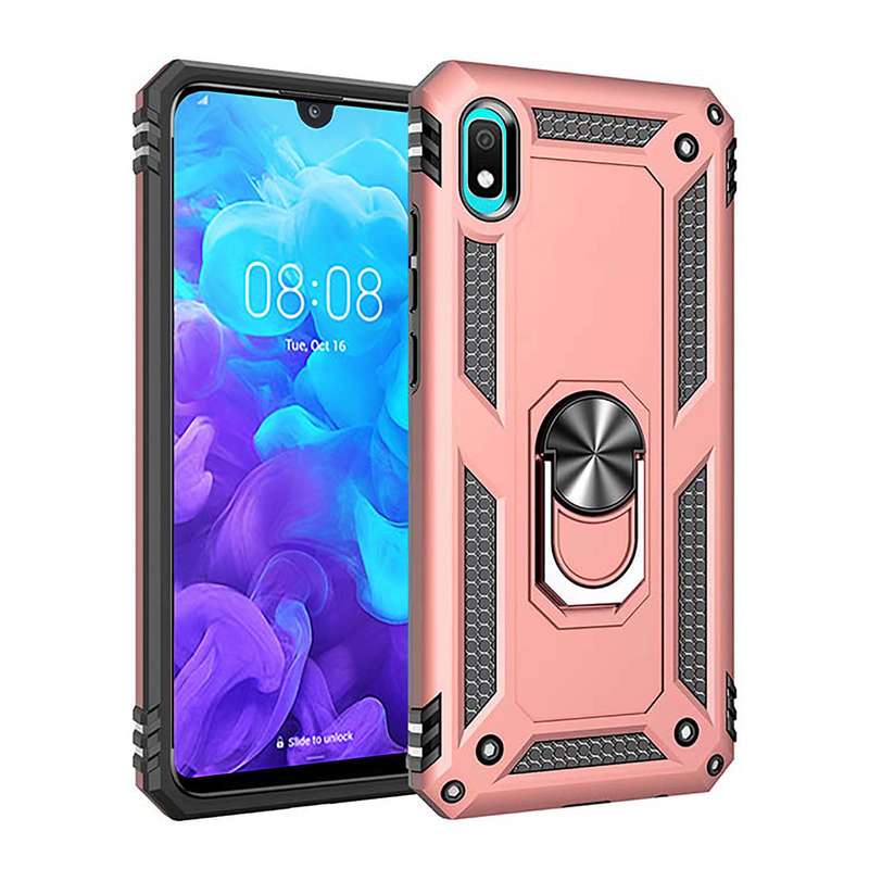 Raz Tech Shockproof Armor Stand Case Huawei Y5 (2019) (AMN-LX9) - Black