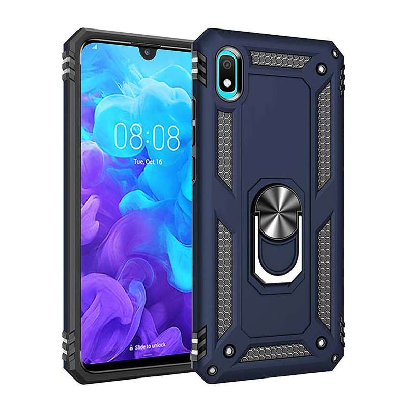 Raz Tech Shockproof Armor Stand Case Huawei Y5 (2019) (AMN-LX9) - Black
