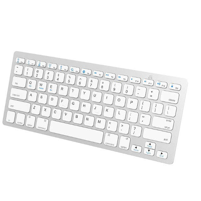 Mini Wireless Keyboard for Apple BT Keyboard PC Tablet Laptop Keyboard - White