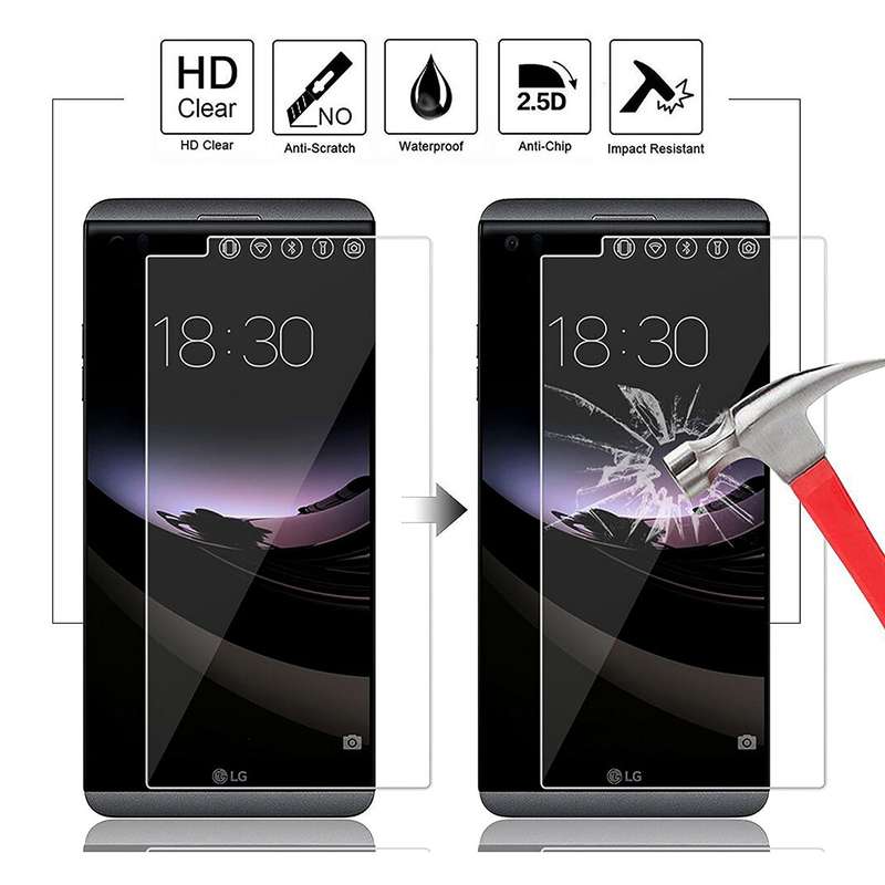 Raz Tech LG V20 Tempered Glass Screen Protector - (Pack of 2)
