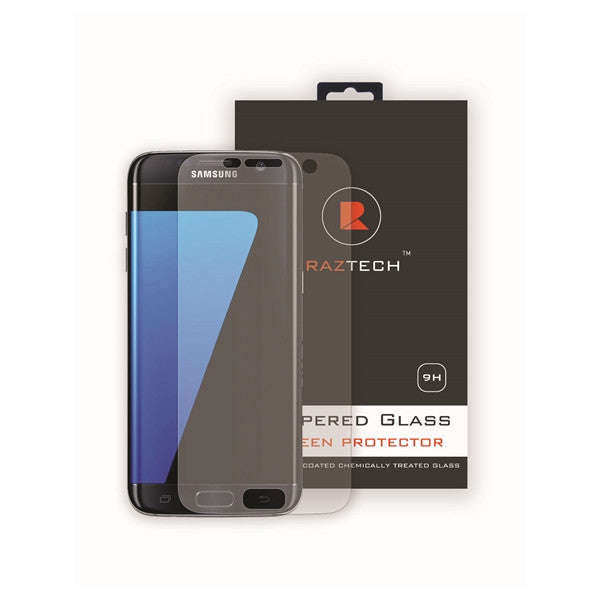 Plastic Screen Protector for Samsung Galaxy S7 Edge - Covers Front and Curves by Raz Tech