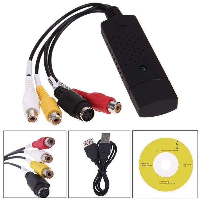 USB 2.0 Easy Cap TV DVD VHS Audio Video Capture Adapter Converter