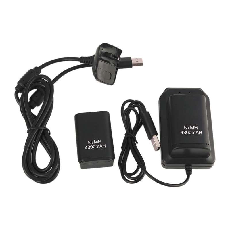 Xbox 360 controllers - 4-in-1 Battery Pack Dock  Black