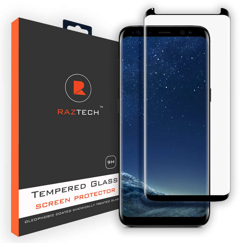 Samsung Galaxy S8 Tempered Glass Screen Protector - Curved, Extra Strength Glass