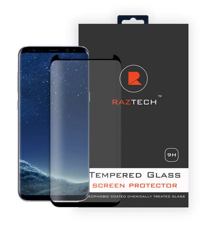 Samsung Galaxy S8 Tempered Glass Screen Protector - Curved, Extra Strength Glass