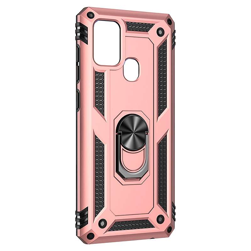 Shockproof Armor Stand Case Samsung Galaxy A21s (SM-A217F) - Black