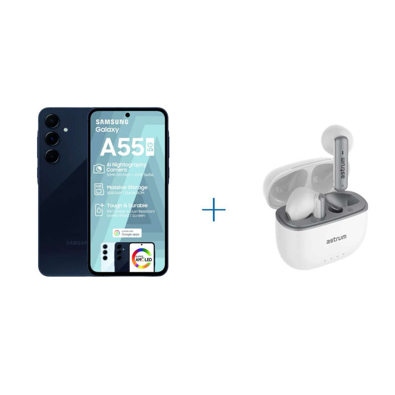 Samsung Galaxy A55 5G + FREE Astrum ET340
