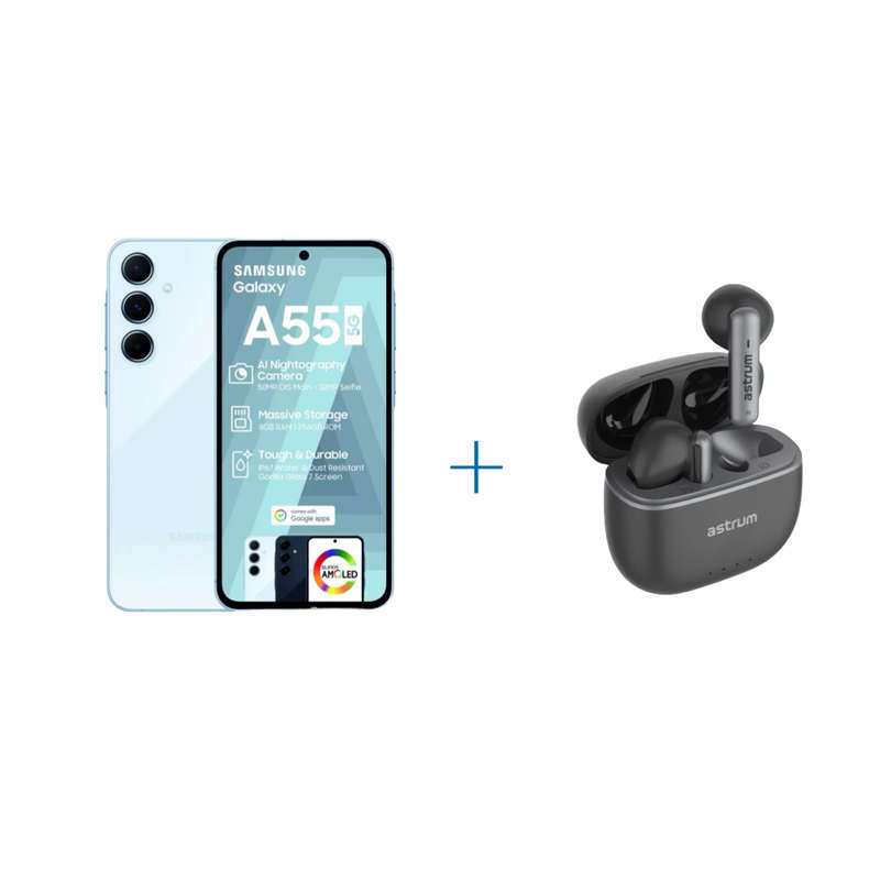 Samsung Galaxy A55 5G + FREE Astrum ET340