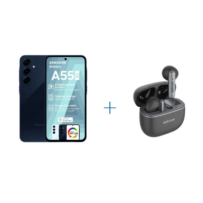 Samsung Galaxy A55 5G + FREE Astrum ET340