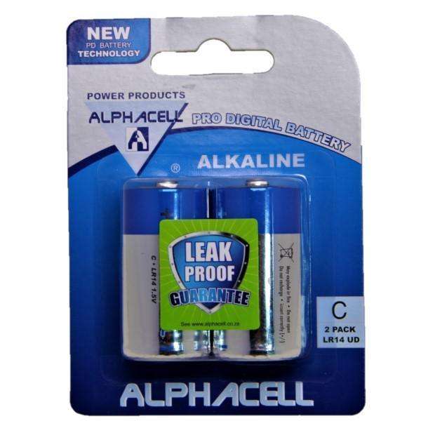 Alphacell Pro Alkaline Size C 2pc Digital Batteries (6 pack)