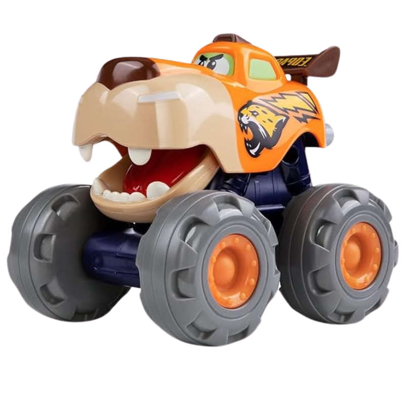 Friction Powered Monster Truck Toy, Push & Go, Toy Cars, Cars for Toddlers - Orange